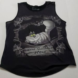 Disney Alice in wonderland Chester cat tank top